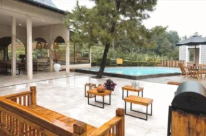 Villa Stella Semi Outdoor Bath With Amazing View