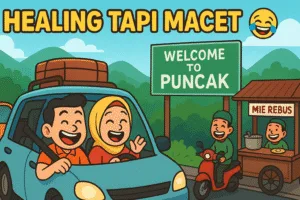 Kisah lucu wisatawan di puncak Kisah lucu wisatawan di puncak