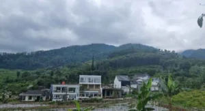 Villa desain modern putih Villa desain modern putih