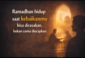 Kebaikan itu bisa dirasakan bukan cuma diucapkan Kebaikan itu bisa dirasakan bukan cuma diucapkan