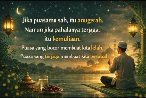 Puasa yang terjaga membuat kita berubah